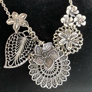 Premier Designs Silver Filigree Scroll BOTANICAL